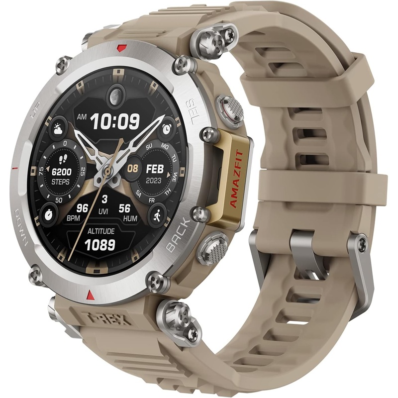 Dbr2MdHQWq Amazfit Reloj Inteligente T-Rex Ultra 47 mm 1,39 AMOLED Beige - Imagen 1